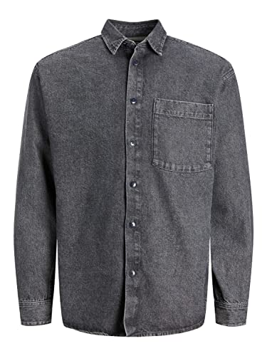 JACK & JONES Herren JJICREEK JJSHIRT AA 799 NOOS Jeanshemd, Grey Denim, L von JACK & JONES