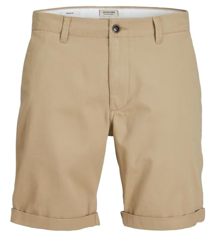 JACK & JONES Herren JJIENZO Chino Shorts WW 01 STS 12146178, Crockery, M von JACK & JONES