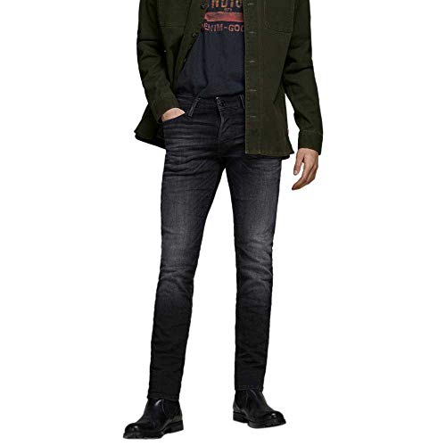 JACK & JONES Herren Jjiglenn Jjicon Jj 557 50sps Noos Jeans, Black Denim, 30W 32L EU von JACK & JONES