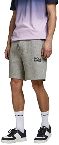 JACK & JONES Herren JJINEWSOFT Sweat GMS Shorts, Light Grey Melange, XXL von JACK & JONES