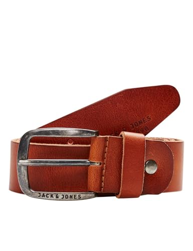 JACK & JONES Herren Jjipaul Jjleather Belt Noos G rtel, Braun (Mocha Bisque Mocha Bisque), 80 cm (Herstellergröße: 80) EU von JACK & JONES
