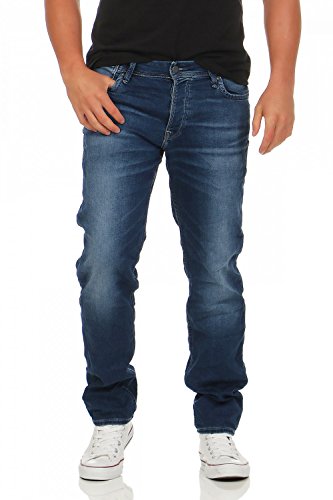 Jack & Jones Herren JJITIM JJLEON GE 382 Indigo Knit NOOS Slim Jeans, Blau (Blue Denim), W31/L30 (Herstellergröße: 31) von JACK & JONES