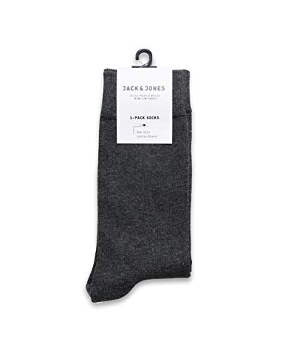 JACK & JONES Herren JJJENS SOCK NOOS, Dark Grey Melange, 42 EU von JACK & JONES