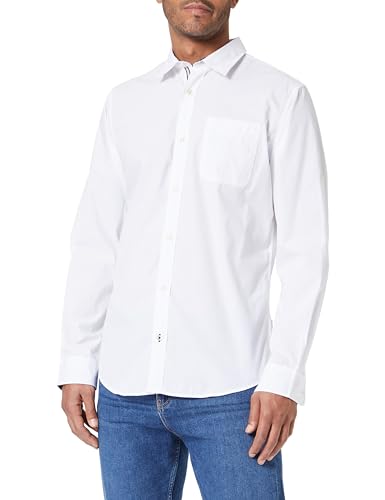 JACK & JONES Herren JJPLAIN Ditsy Detail Shirt LS AW23 Businesshemden, White, XL von JACK & JONES