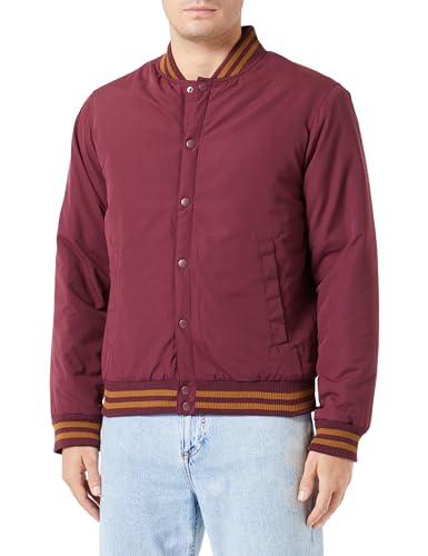JACK & JONES Herren Jjwarrior College Bomber,Port Royale/Detail:with Tippings,L von JACK & JONES
