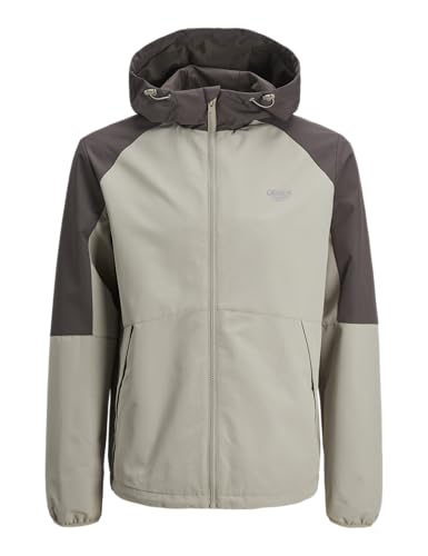 JACK & JONES Herren JORBUSHWICK Jacket Jacke, London Fog/Detail:BLOCKING,XS von JACK & JONES