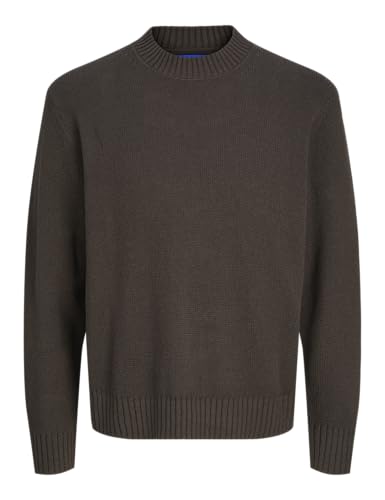 JACK&JONES Herren JORFREDERIKSBERG Knit Crew Neck SN Strickpullover, Chocolate Torte, Medium von JACK & JONES