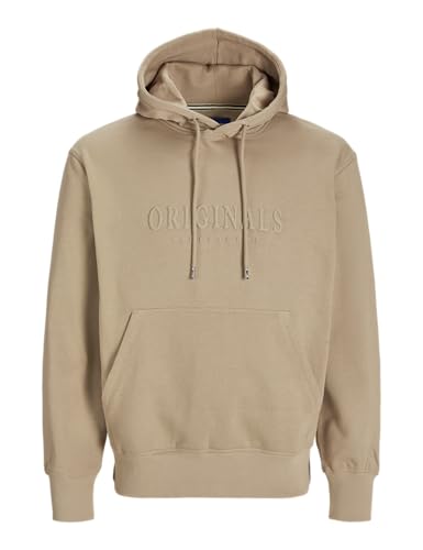 JACK&JONES Herren JORFREDERIKSBERG Sweat Hood SN Kapuzenpullover, Humus, L von JACK & JONES