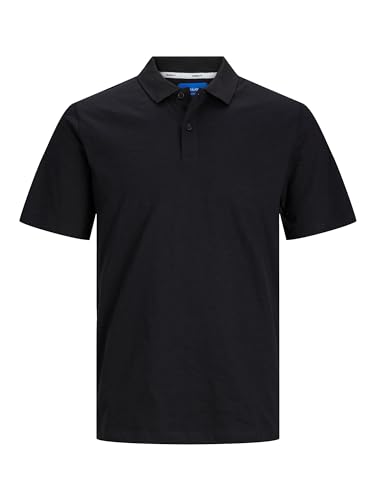 JACK&JONES Herren JORLUCCA Jersey Polo SS Poloshirt, Black, S von JACK & JONES