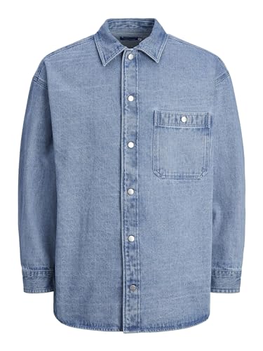 JACK & JONES JORSANTORINI Denim Overshirt LS von JACK & JONES