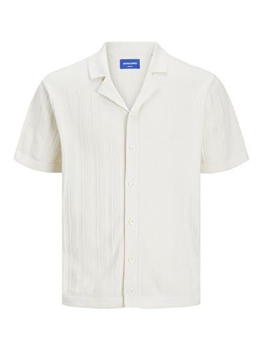 JACK & JONES Herren JORVALENCIA Structure Knit SS Polo SN Poloshirt, Sea Salt,XXL von JACK & JONES