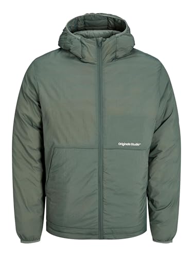 JACK & JONES Herren Shell-Jacke JORVESTERBRO Insulated Hood Jacket SN 12252917,Laurel Wreath,S von JACK & JONES