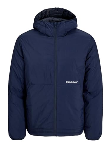 JACK & JONES Herren Shell-Jacke JORVESTERBRO Insulated Hood Jacket SN 12252917,Navy Blazer,L von JACK & JONES