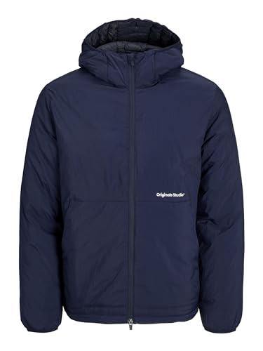 JACK&JONES Herren JORVESTERBRO Insulated Hood Jacket SN Winterjacke, Navy Blazer, XL von JACK & JONES