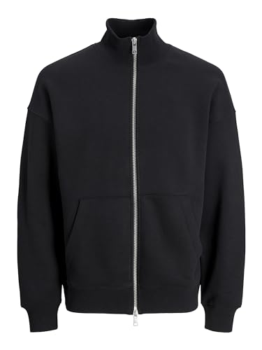 JACK & JONES Herren Jorvolume Sweat Zip High Neck Blk Sweatshirt, Schwarz, S JACK & JONES Herren Jorvolume Sweat Zip High Neck Blk Sweatshirt, Schwarz, S von JACK & JONES