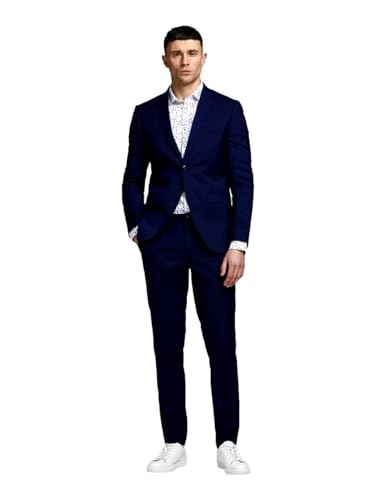 JACK & JONES Herren Jprfranco Suit Noos Business Anzug Hosen Set, Medieval Blue, 52 EU von JACK & JONES