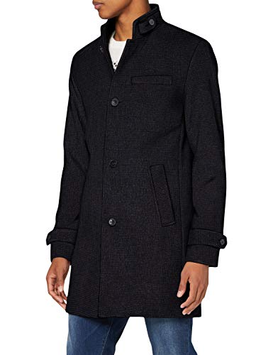 Jack & Jones Herren JPRBLAMELTON Wool Coat SN Mantel, Dark Grey Melange/Pattern:Structure, M von JACK & JONES