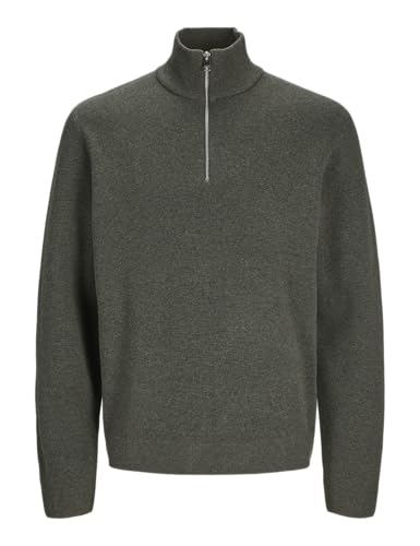 JACK & JONES Herren JPRBLAMILANO Stitch Knit Half Zip SN Strickpullover, Peat,XS von JACK & JONES