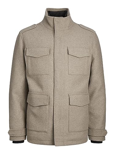 JACK&JONES Herren JPRBLAPARKER Wool Field JKT SN Jacke, Greige, L von JACK & JONES