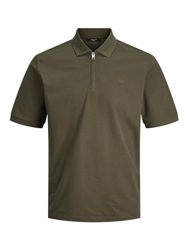 JACK & JONES Herren JPRBLASCOTT Zip SS Polo SN Poloshirt, Grape Leaf, L von JACK & JONES