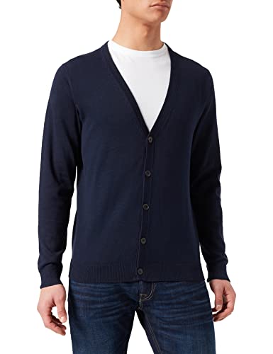 JACK & JONES Herren JPRBLAWINTER Knit Cardigan Strickjacke, Maritime Blue/Detail:Maritime Navy, L von JACK & JONES