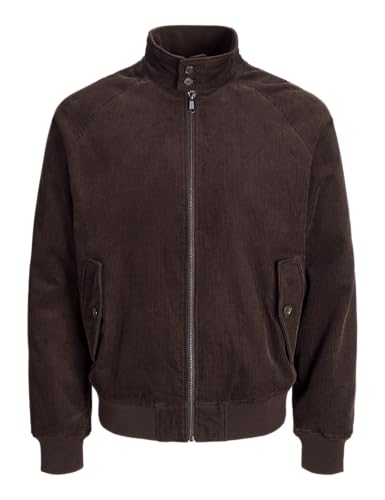 JACK&JONES Herren JPRBLUCASE Corduroy Harrington JKT Kurzjacke, Coffee Bean, M von JACK & JONES