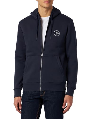 JACK&JONES Herren JPRBLUSHIELD Teddy Sweat Zip SG SN Sweatshirt-Jacke, Blau, L von JACK & JONES