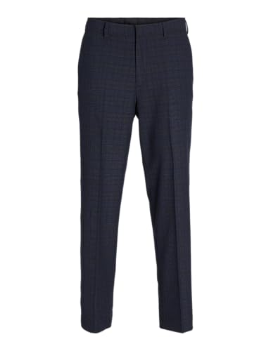 JACK&JONES Herren JPRBUSHWICK Mathew REG Trouser NOOS Anzughose, Night Sky/Checks:Regular FIT, 66 von JACK & JONES