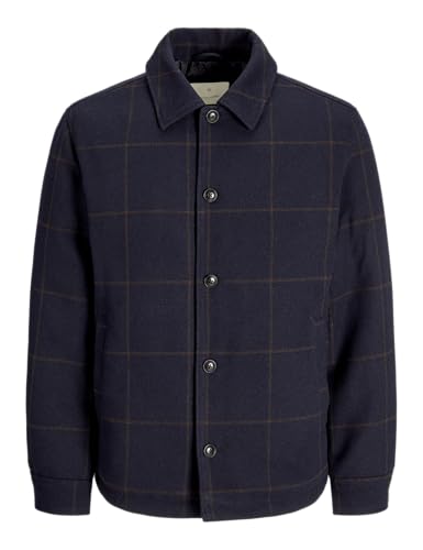JACK&JONES Herren JPRCCCARTER Jacket Kurzjacke, Dark Navy/Checks:Check, XL JACK&JONES Herren JPRCCCARTER Jacket Kurzjacke, Dark Navy/Checks:Check, XL von JACK & JONES