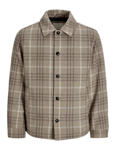 JACK&JONES Herren JPRCCCARTER Jacket Kurzjacke, Greige/Checks:Check, XXL JACK&JONES Herren JPRCCCARTER Jacket Kurzjacke, Greige/Checks:Check, XXL von JACK & JONES