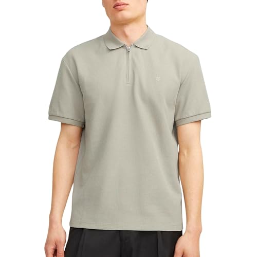 JACK & JONES Herren JPRCCJOHNNY Half Zip SS Polo SN Poloshirt, Abbey Stone, X-Small JACK & JONES Herren JPRCCJOHNNY Half Zip SS Polo SN Poloshirt, Abbey Stone, X-Small von JACK & JONES