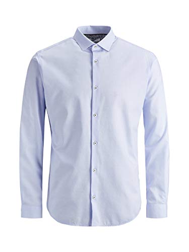 JACK & JONES Herren JPRVICTOR Shirt L/S NOOS Freizeithemd, Blau (Cashmere Blue Slim Fit), Small (Herstellergröße: S) von JACK & JONES