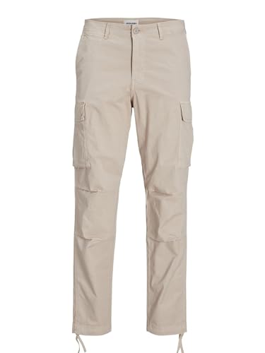 JACK&JONES Herren JPSTACE JJTUCKER Cargo AMA NOOS Cargohose, Silver Cloud, 31 W/36 L von JACK & JONES