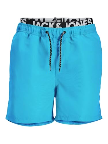 JACK & JONES Herren JPSTARUBA JJSWIMSHORTS AKM DB, Malibu Blue, L von JACK & JONES