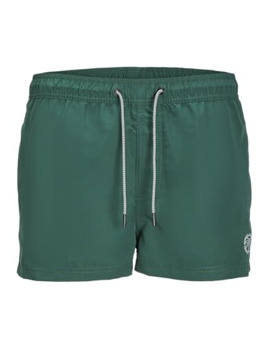 JACK&JONES Herren JPSTBORA Bora JJSWIM SOLID LY Badeshorts, Dark Green, 48 von JACK & JONES