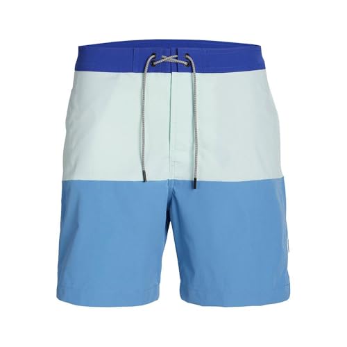 JACK & JONES Herren JPSTCAPRI JJSWIM Boardshorts LY Badeshorts, blu, M von JACK & JONES