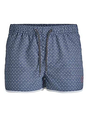 JACK&JONES Herren JPSTCUBA JJSWIM Monogram Unterteil Bodemode, Navy Blazer, S von JACK & JONES