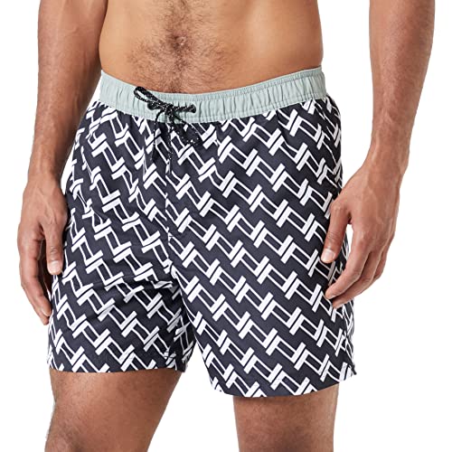 JACK&JONES Herren JPSTFIJI JJSWIM Belize LY Badeshorts, Black, XL von JACK & JONES