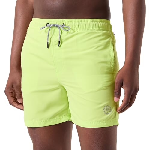 JACK & JONES Herren JPSTFIJI JJSWIM SOLID LY SN Shorts 12225961,Wild Lime/Detail:solid,L von JACK & JONES
