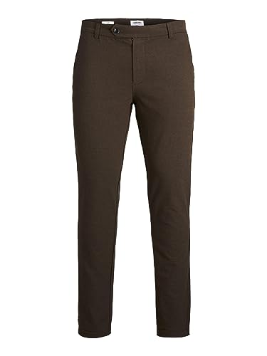 Jack & Jones Herren JPSTMARCO JJCONNOR AKM NOOS Chino-Hose, Seal Brown/Detail:SOLID, 33/34 von JACK & JONES