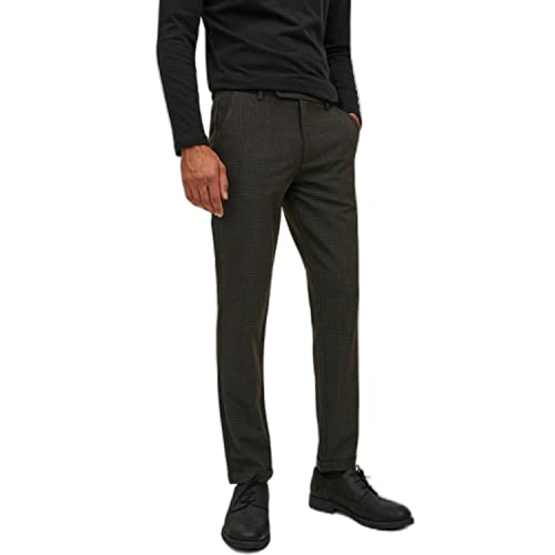 JACK & JONES Herren JPSTMARCO JJCONNOR AKM NOOS Hose, Mulch/Detail:Check, 29/32 von JACK & JONES