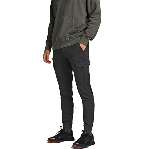 JACK&JONES PANTS STUDIO JJIMARCO JJJOE Cuffed AKM Black von JACK & JONES