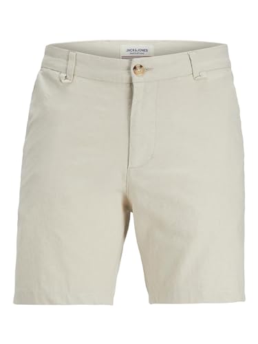 JACK & JONES Men's JPSTPALMA JJLINEN Shorts DEK Chinoshorts, Moonbeam, M von JACK & JONES