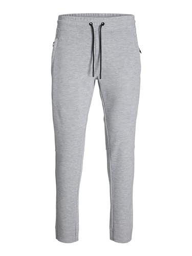 Jack & Jones Herren JPSTWILL JJJAX Sweat Pant NB NOOS Jogginghose, Light Grey Melange, L von JACK & JONES