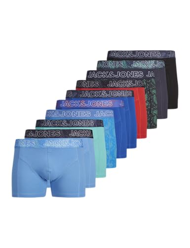 JACK & JONES Herren Jaccanvey Trunks 10 Pack, India Ink, m (10er Pack) von JACK & JONES