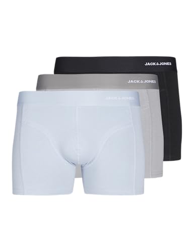 JACK & JONES Herren Jaccrew Bamboo Trunks 3 Pack Sn, Black, m (3er Pack) von JACK & JONES