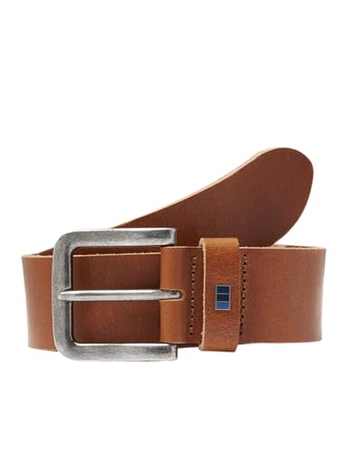 JACK & JONES Herren Jacflag Leather Belt 4 cm Noos, Cognac, Numeric_100 von JACK & JONES
