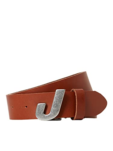 JACK & JONES Herren Jacjones J Leather Belt Gürtel, Cognac, 80 von JACK & JONES