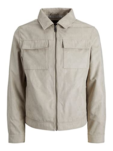 JACK & JONES Herren Jacke Jjepayton Pu Jacket Noos, String, XL von JACK & JONES