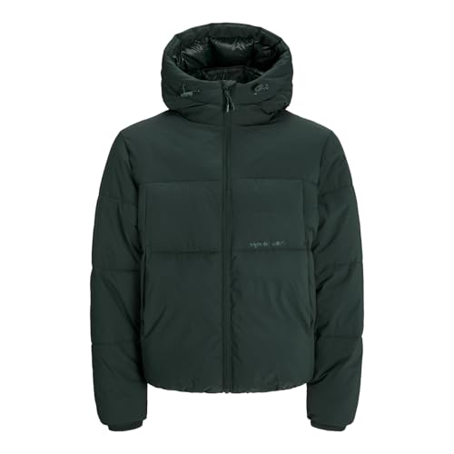 JACK & JONES Herren Jacke warm isoliert Steppjacke Jorvesterbro Puffer Jacket, Farbe:Grün, Artikel:-Forest River, Größe:XL von JACK & JONES